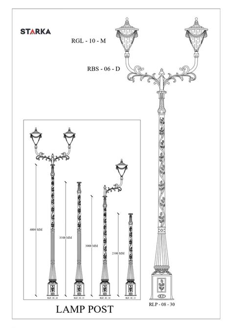 Mild Steel Dual Arm Decorative Led Street Light Pole M At Rs