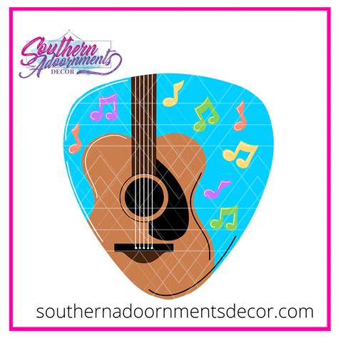 Guitar Pick Template & Digital Cut File – Southern Adoornments Decor