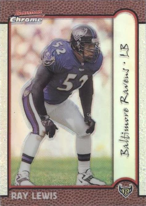 Bowman Chrome Refractor Ray Lewis For Sale Online Ebay