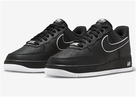 Nike Air Force 1 Low Black White Release Details · JustFreshKicks