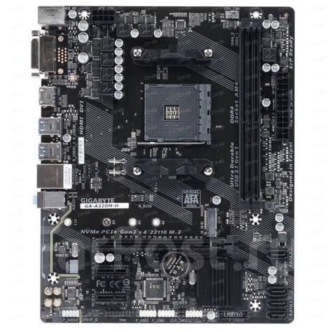 Материнская плата, AMD A320M, Gigabyte, новый, в наличии. Цена: 4 500 ...