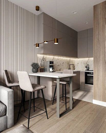 Кухня с барной стойкой в современном стиле Arredo interni cucina