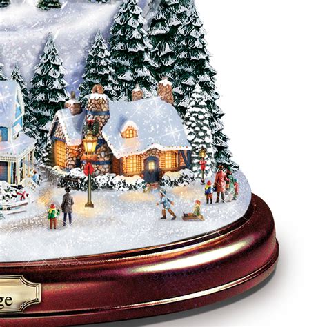 Home Décor Accents Thomas Kinkade Victorian Village Illuminated Musical