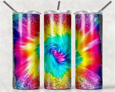 Tie Dye Tumbler Wrap Sublimation Tumblers Bulk Png 20oz Skinny Etsy