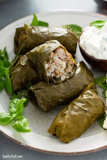 Homemade Dolma {Stuffed Grape Leaves} - Belly Full