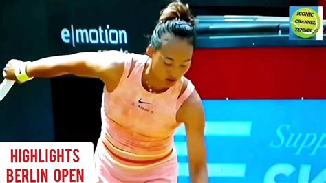 Qinwen Zheng Naomi Osaka Match Point Highlights Berlin Open Youtube