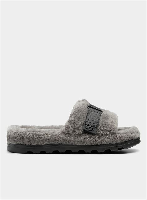 UGG Fluff Up Slide Slippers Men in Gray for Men | Lyst