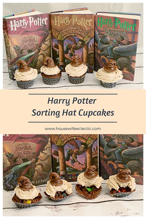 Harry Potter Sorting Hat Cupcakes Housewife Eclectic Harry Potter Sorting Harry Potter