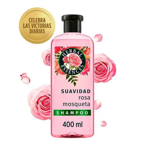 Shampoo Herbal Essences Suavidad Rosa Mosqueta Ml Walmart