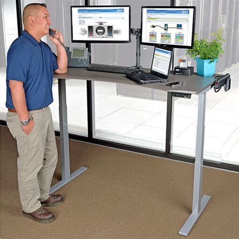 Shw Inch Large Electric Height Adjustable Standing Desk Off