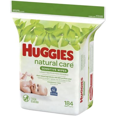 Huggies Natural Care Sensitive Baby Wipes Unscented 1 Refill Pack