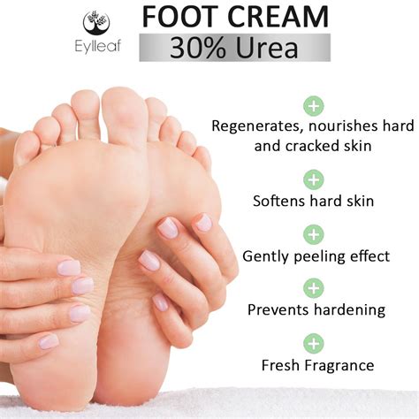 Foot Cream 30 Urea For Hard And Cracked Skin By Eylleaf