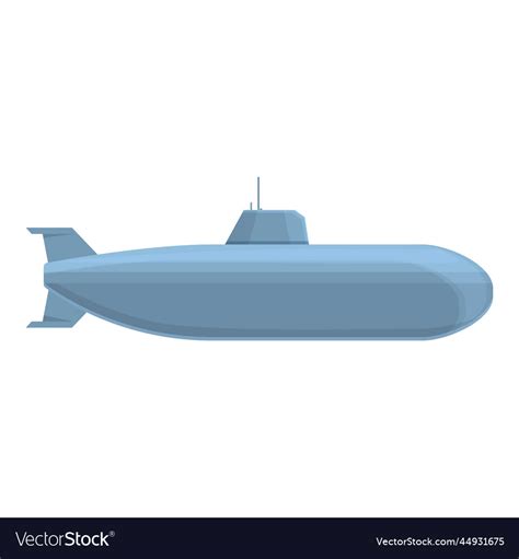 Force submarine icon cartoon military ship Vector Image