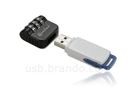 3 Digits Combination USB Flash Drive Security Lock