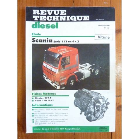 Rtd D Revue Technique Poids Lourds Scania S Rie En X