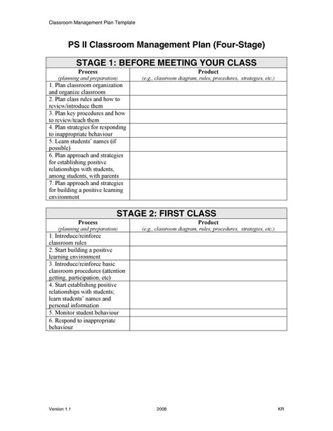 Classroom Management Plan 38 Templates And Examples Templatelab