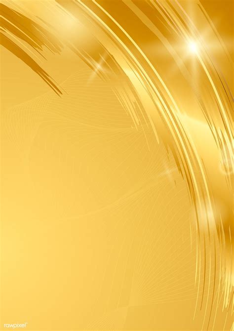 Golden wave abstract background vector | free image by rawpixel.com ...