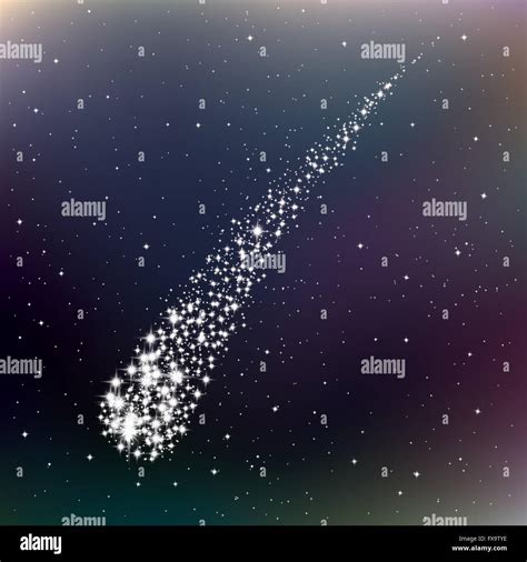 Shooting stars galaxy Stock Vector Images - Alamy