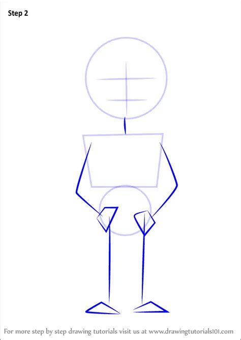 Learn How To Draw Standing Boy For Kids People For Kids Step By Step