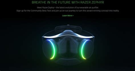 Razer Zephyr Beta Test - Razer Face Mask Updated | WePC