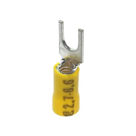 Terminal Pr Isolado Forquilha Mm Amarelo Crimper Fr Eletrope As