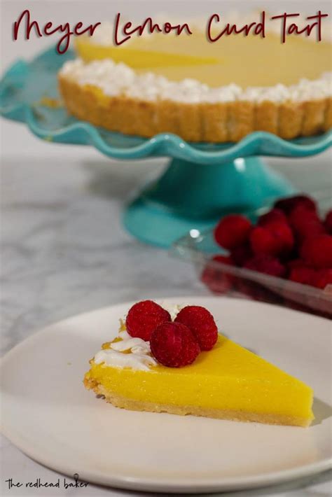 Meyer Lemon Curd Tart Recipe By The Redhead Baker