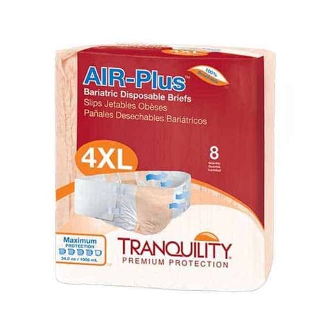 Tranquility Air Plus 4 Xl Adult Bariatric Diapers