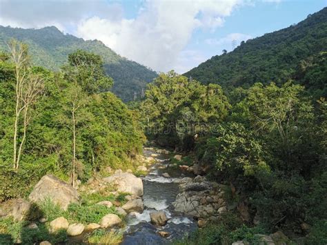 Spectacular View Of A River In Nilgiri Mountains Manjoor Or Manjur