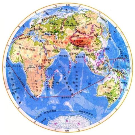 高清东半球地形图大图 世界地图 初高中地理网