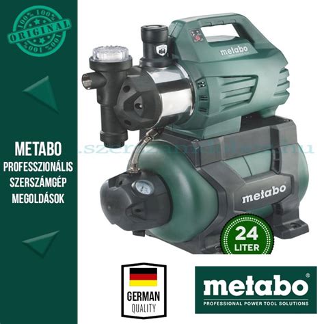 Metabo HWW I 4500 25 INOX Házivízellátó szűrővel