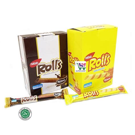 Jual Nabati Rolls Cheese Chocolate Wafer Stick Isi 20 Pcs Shopee Indonesia