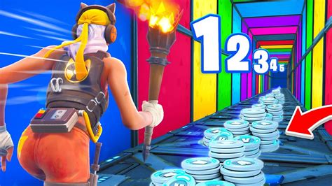 1 Level 1000 V Bucks Deathrun In Fortnite Youtube