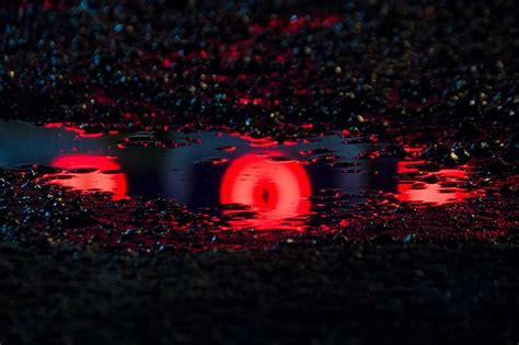 Wet Neon Magical Reflections In Street Puddles By Slava Semeniuta