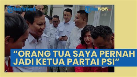 PRABOWO CERITAKAN Soal Orangtunya Disebut Pernah Jadi Ketua Partai