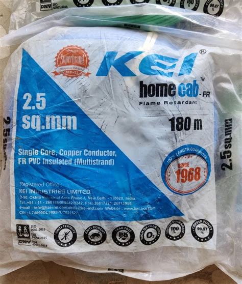 Kei Homecab Fr Sq Mm Wire Roll Length M At Roll In