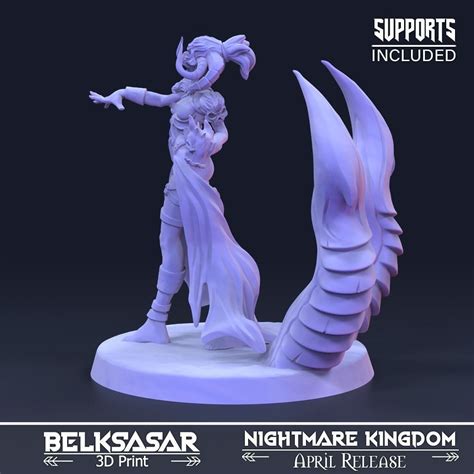 Necromancer Shadowflame Sentinel Nude 3D Model 3D Printable CGTrader