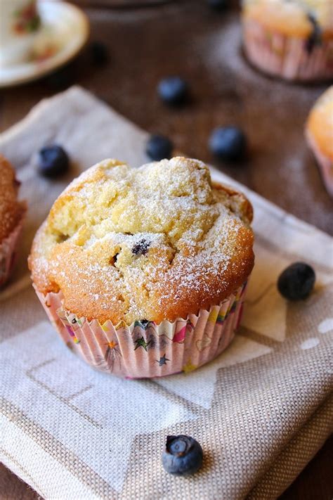 Muffin Con Mirtilli E Cioccolato Bianco I Sapori Di Casa