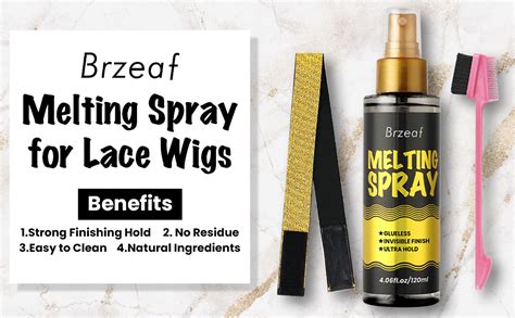 Amazon Brzeaf Lace Melting Spray And Wig Band 120ml Extreme