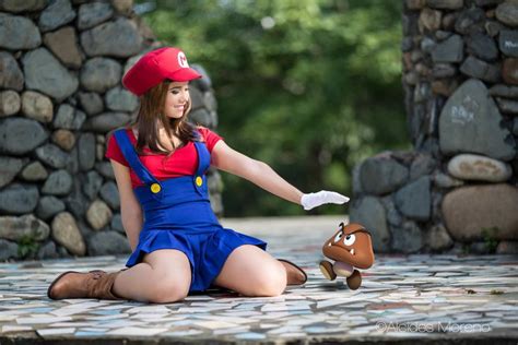 Maria Bros And Goomba By Windelle Mario Cosplay Super Mario Costumes