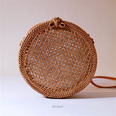 BUY 2 GET 1 FREE Round Rattan Bag Original Handmade In Bali Shaka