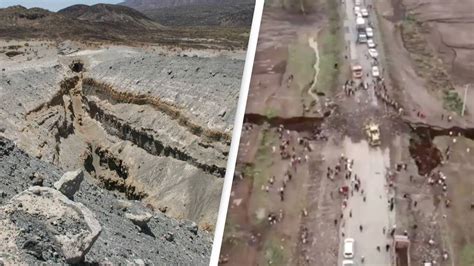 Shocking photos show Africa splitting apart as new ocean forms