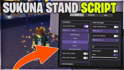 SUKUNA Roblox Sukuna Stand Script Auto Farm Items Farm Free Stands