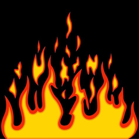 Premium Vector Burn Flame Fire Vector Background