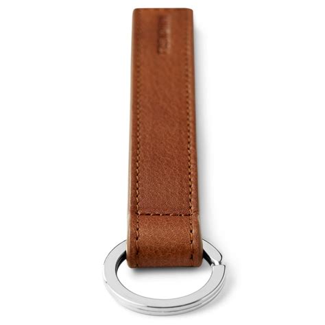 Long Brown Leather Loop Keyring In Stock Trendhim