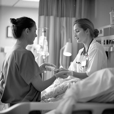 Enfermera Profesional Que Administra Medicamentos Al Paciente Imagen