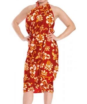 Sarong Bathing Suit Pareo Wrap Bikini Cover Ups Womens Skirt Swimsuit Swimwear Ravishing Red