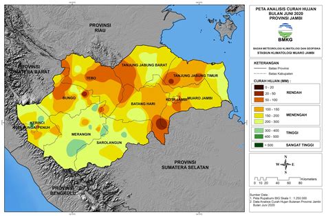 Analisis Curah Hujan Bulan Juni Stasiun Klimatologi Muaro Jambi