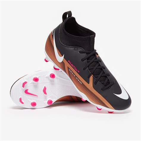 Nike Phantom Gt Club Df Fg Mg Para Ni Os Cobre Met Lico Blanco Negro