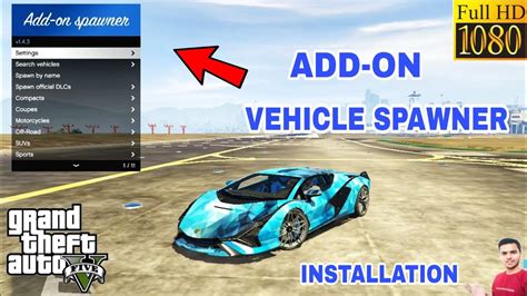 GTA 5 HOW TO INSTALL ADD ON VEHICLE SPAWNER MOD YouTube