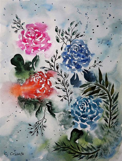 My Fair Roses Painting By Carol Crisafi Fine Art America